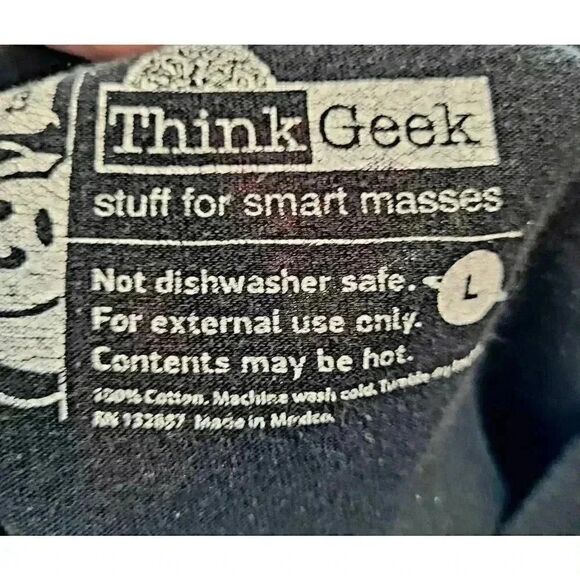 Think Geek World of Minecraft Nine Circles Men's Black Cotton Graphic T-Shirt - Picture 4 of 5